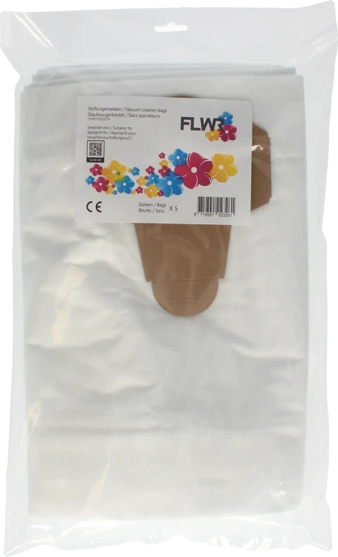 FLWR 5 Stofzuigerzakken - 9502ES-A Front box